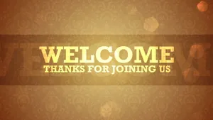 Welcome Beige Bokeh Wallpaper