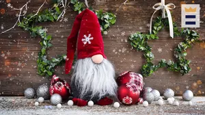 Welcome Christmas With A Cheerful Gnome Wallpaper