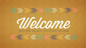 Welcome Colorful Arrows Pattern Wallpaper