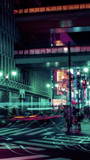Welcome To Neon-lit Tokyo - The Land Of Japan Cyber Punk Wallpaper