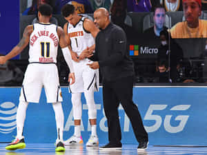 Wes Unseld Basketball Coach Sidelines Wallpaper