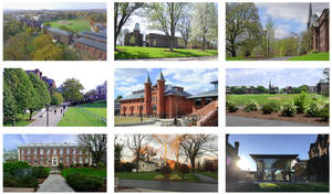 Wesleyan University Collage Photo Wallpaper