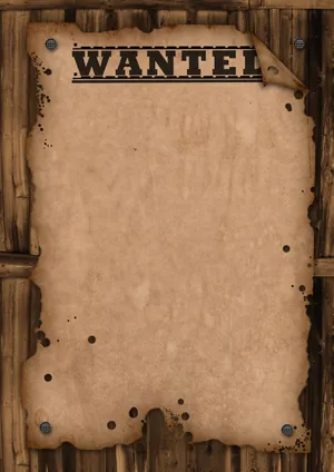 Western Blank Wanted Poster Wallpaper