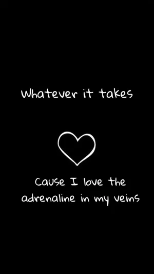 Whatever It Takes Heart Black Wallpaper