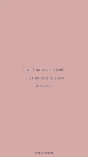 When I Am Overwhelmed Bible Quote Wallpaper
