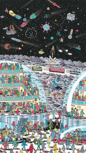 Where's Waldo Alien Life Wallpaper