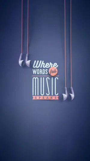 Where Words Fail Music Speaks Quote Wallpaper