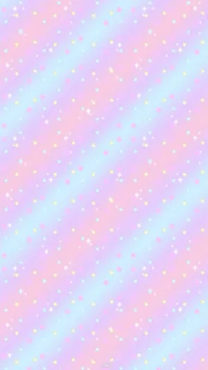 Whimsical Diagonal Pattern In Cute Pastel Colors Wallpaper