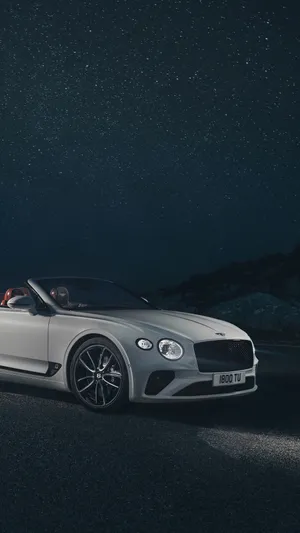 White 2019 Bentley Continental Gt Iphone Wallpaper