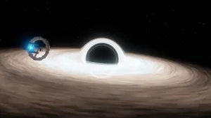 White 4k Black Hole Wallpaper