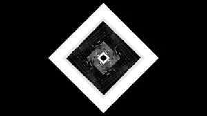 White And Black Abstract Square Wallpaper