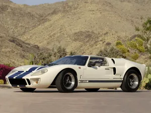 White And Blue Ford Gt Wallpaper