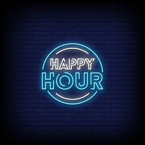White And Blue Happy Hour Wallpaper