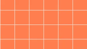 White And Orange Aesthetic Checkered Wallpaper