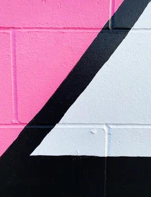 White And Pink Wall Art Wallpaper