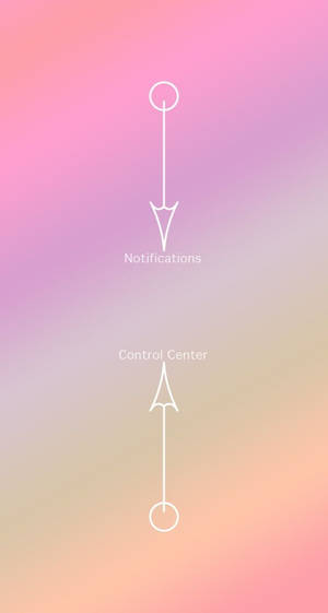 White Arrows Cute Iphone Lock Screen Wallpaper