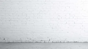 White Brick Room Wall Wallpaper