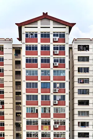 White Building With Sharp Roof Wallpaper