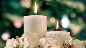 White Candles Wallpaper