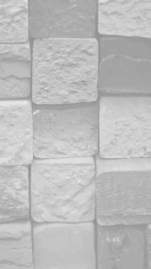 White Color Brick Wall Wallpaper