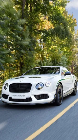 White Continental Bentley Iphone Wallpaper
