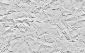 White Crease Crumpled Paper Wallpaper