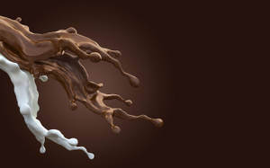 White Dairy And Chocolate Milk Digital Art Wallpaper