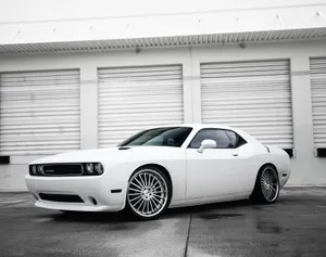 White Dodge Challenger Srt Hellcat Wallpaper