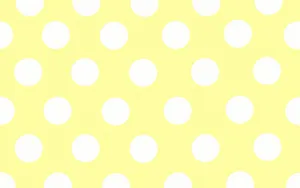 White Dots In Pastel Yellow Wallpaper