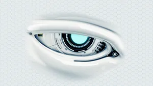 White Hd Cyber Eye Wallpaper