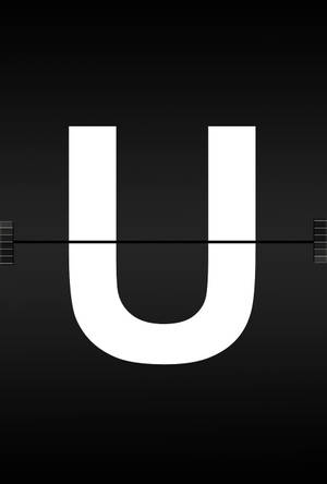 White Letter U Wallpaper