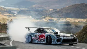 White Mazda Rx7 Fc Classic Code Side Drift Wallpaper