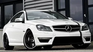 White Mercedes-benz C63 Coupe Car Hd Wallpaper