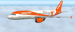 White Orange Easyjet Wallpaper