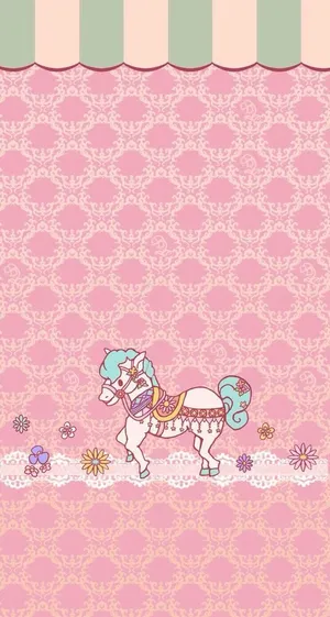 White Pony Pretty Phone Wallpaper