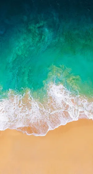 White-sand Beach On Awesome Phone Wallpaper
