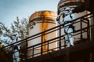 White Storm Troopers And White Tanks Wallpaper