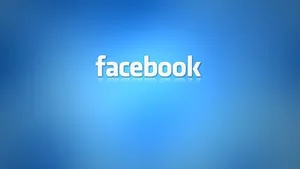 White Text Glowing Facebook Wallpaper