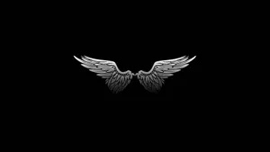 White Wings Black Mac Wallpaper