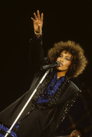 Whitney Houston In Afro Wallpaper