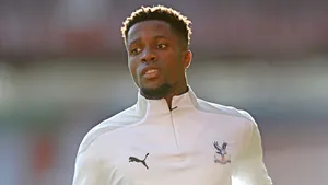 Wilfried Zaha Wearing White Wallpaper