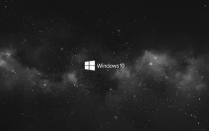 Windows 10 Black Galaxy Wallpaper