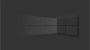 Windows 10 Logo On A Black Background Wallpaper