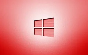 Windows 11 Logo With Red And Pink Wallpaper