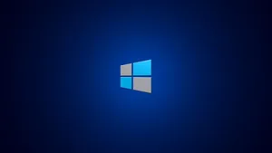 Windows Logo On A Dark Background Wallpaper