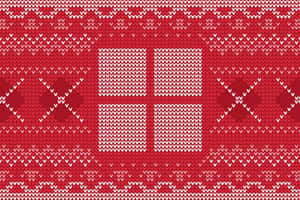 Windows Logo Red Knitted Sweater Wallpaper