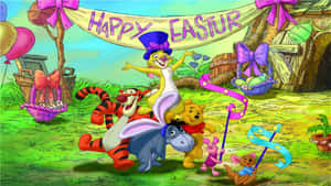 Winniethe Pooh Easter Celebration Wallpaper