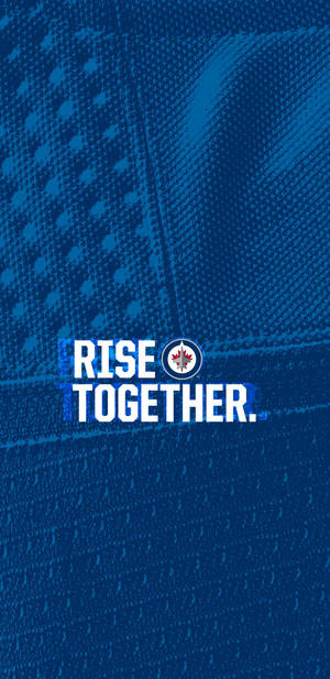 Winnipeg Jets Logo Dark Blue Jersey Wallpaper