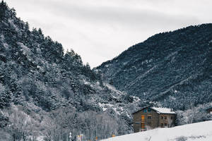 Winter Andorra Mountains Wallpaper