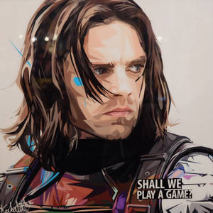 Winter Soldier Pastel Art Wallpaper